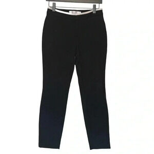 Contemporaine black dress pants w white trim at the  waist, beautiful fabric
